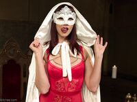 Secret society of Femdom prostate milkers gather en masse in masks and capes