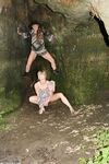 Sexy blonde amateur Madden & friend shed their shorts for half naked adventure