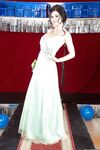 Kendall Karson is posing in her fabulous prom dress and hot underwear