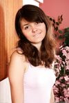 Amateur honey Briar Rose reveals her hot butt and bushy twat in the kitchen