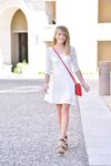 Blonde Lauren strips her dress & teases with her ass with tan lines in public