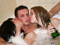 Raunchy teenage sluts getting dirty at the drunk house party