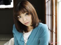 Japanese solo girl Juri Kitahara tentatively shows her trimmed pussy