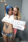Anna Bell Peaks and Iris Rose are two shaved cuties that love glorryholes