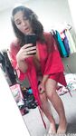 Self shots of busty teenager Abella Banger getting dressed