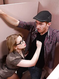 Busty blonde teacher in pantyhose takes her student's cock in cunt