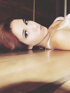 Twin girls takes self shots while clothed and in lingerie