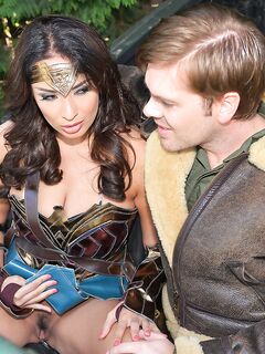 Busty cosplay slut Anissa Kate gets trimmed pussy boned by big dick flying ace