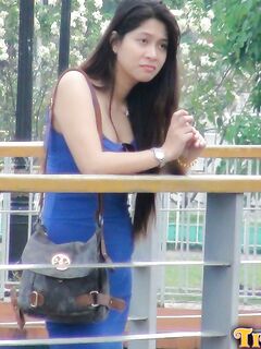 Young Filipina girl Sheree pleasures a foreigner's uncut dick POV style